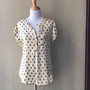 Vintage 90s Liz Claiborne quarter Button Up Top